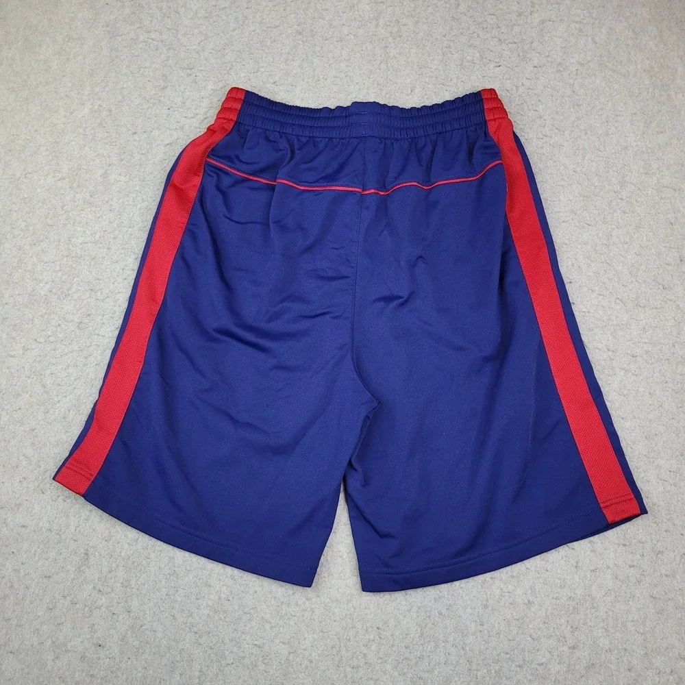 Adidas Basketball‎ Shorts Mens Medium Blue Red Drawstring Performance Active